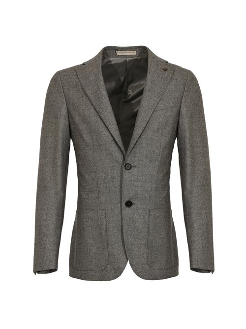 Giacca monopetto in lana Grigio Cc Corneliani | 26XZ23 2666384017